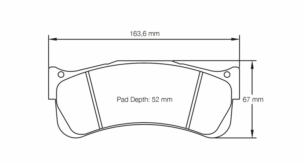 Pagid Racing 8087 RST2 Compound Brake Pads