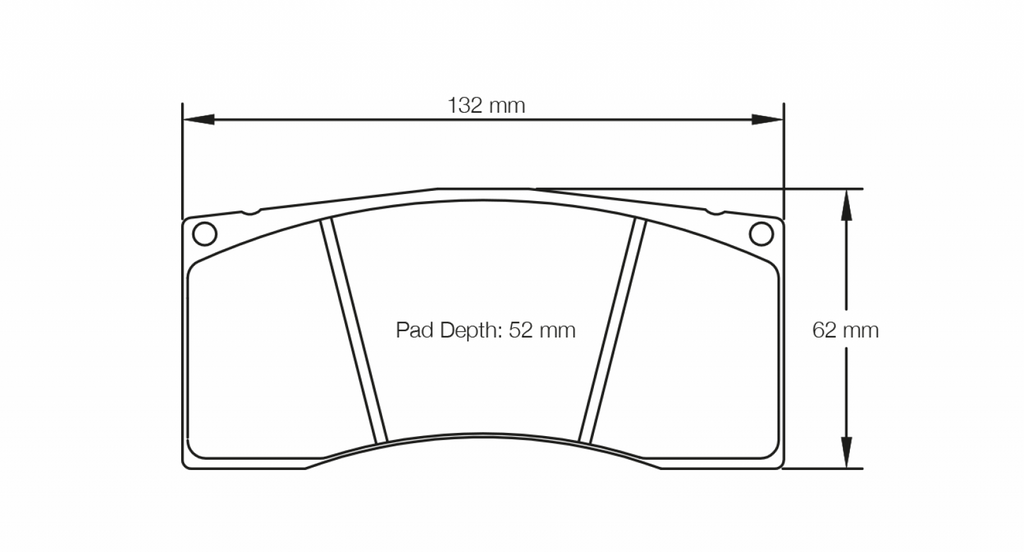 Pagid Racing 4912 RST1 Compound Brake Pads