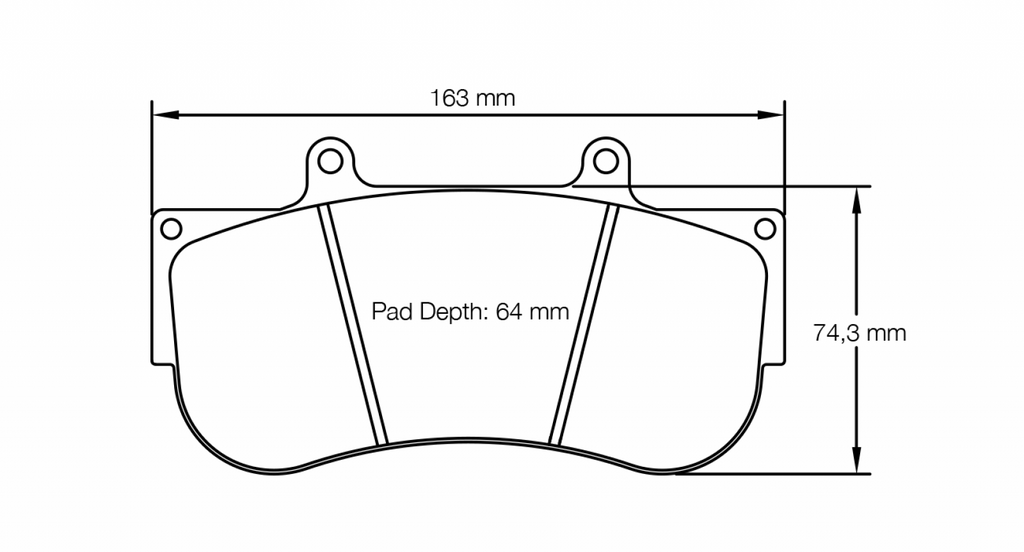 Pagid Racing 2564 RST3 Compound Brake Pads