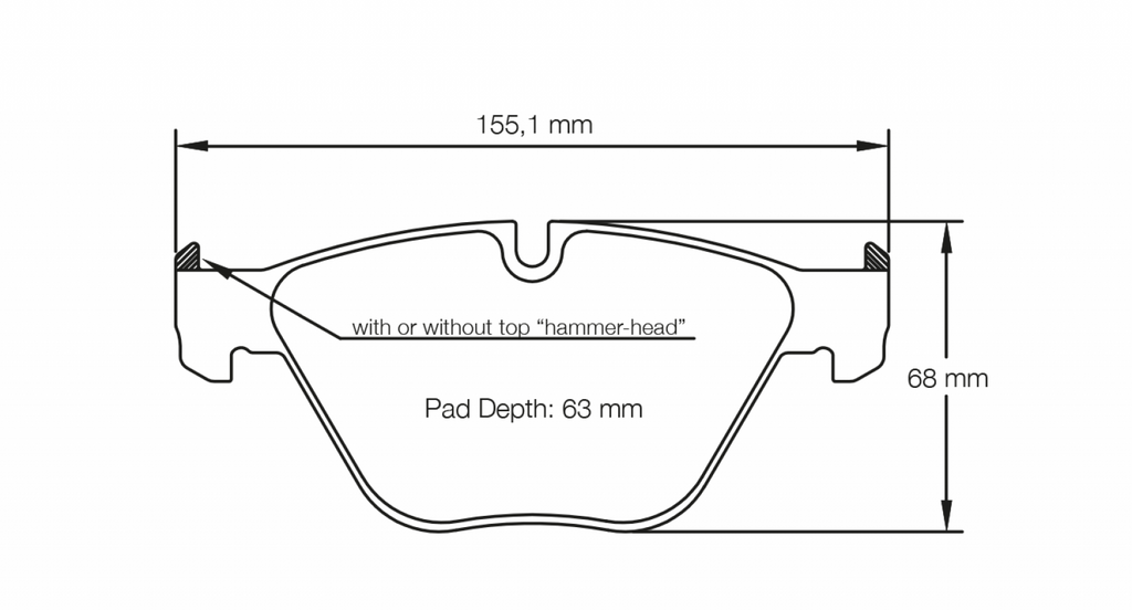 Pagid Racing 8053 RST2 Compound Brake Pads