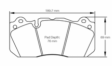 Carregar imagem no visualizador da galeria, Pagid Racing 8239 RST3 Compound Brake Pads