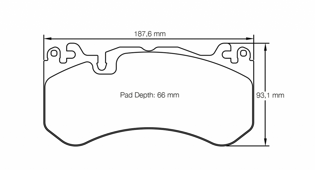 Pagid Racing 8238 RSL29 Compound Brake Pads