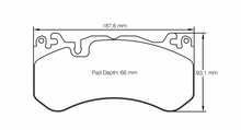 Load image into Gallery viewer, Pagid Racing 8238 RSL29 Compound Brake Pads