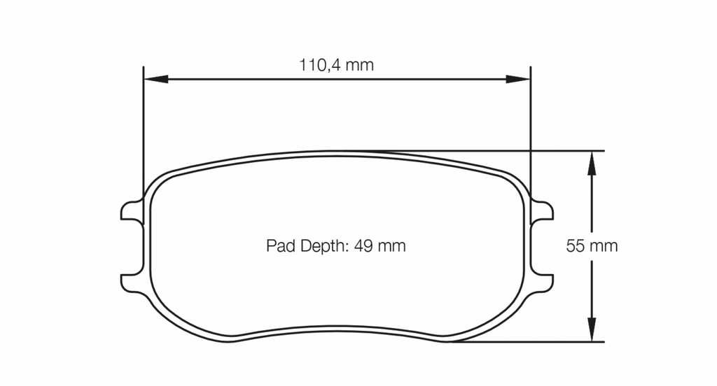 Pagid Racing 4929 RST3 Compound Brake Pads