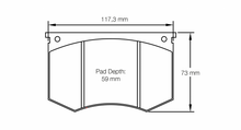 Load image into Gallery viewer, Pagid Racing Aston Martin DBS V8, Ferrari various, Lamborghini 350 GT / 400 GT / Miura, Maserati various RSH3 Front Brake Pads
