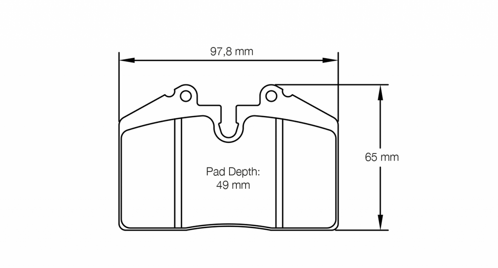 Pagid Racing 1916 RSH29E Compound Brake Pads