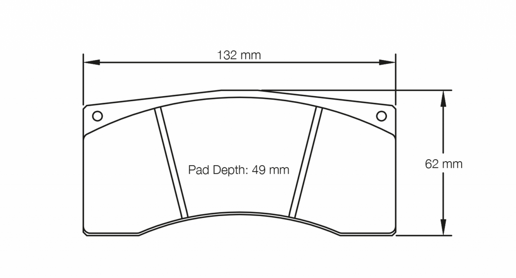 Pagid Racing 1595 RST1 Compound Brake Pads