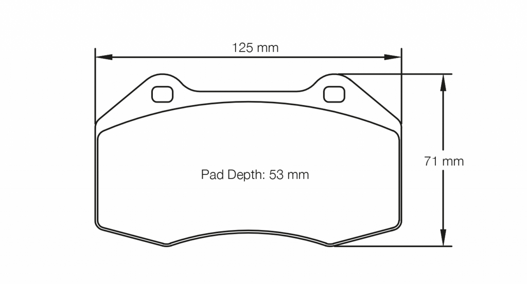 Pagid Racing 8023 RST4 Compound Brake Pads