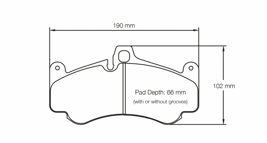 Pagid Racing 2707 RSC1 Compound Brake Pads