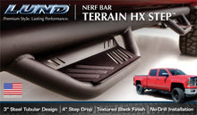 Carregar imagem no visualizador da galeria, Lund 07-13 Chevy Silverado 1500 Ext. Cab Terrain HX Step Nerf Bars - Black