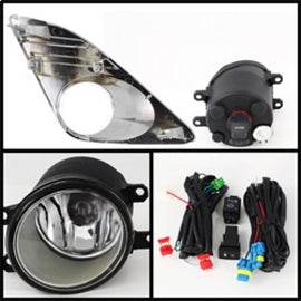 Spyder Toyota Camry 12-14 OEM Fog Lights w/Switch (with chrome cover)- Clear FL-TCAM2012-CH