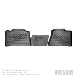 Westin 14-18 Chevrolet Silverado 1500/2500/3500 Crew Cab Profile Floor Liners 2nd Row - Black