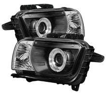 Carregar imagem no visualizador da galeria, Spyder Chevy Camaro 10-13 Projector Headlights Dual Halo LED Halo Blk High/ PRO-YD-CCAM2010-HL-BK