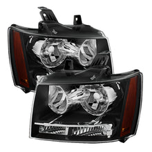 Carregar imagem no visualizador da galeria, Xtune Chevy Suburban 1500/2500 07-14 Crystal Headlights Black HD-JH-CSUB07-AM-BK
