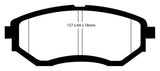 EBC 15+ Subaru Legacy 2.5 Bluestuff Front Brake Pads