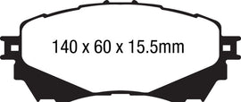 EBC 14+ Mazda 6 2.5 Ultimax2 Front Brake Pads