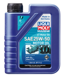 LIQUI MOLY 1L Marine 4T Motor Oil 25W50