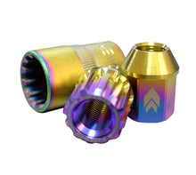Carregar imagem no visualizador da galeria, NRG 200 Series M12 X 1.5 Titanium Lug Nut Set - 21 Pc w/Lock Key Socket - Neochrome