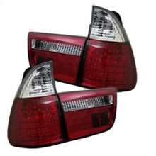 Carregar imagem no visualizador da galeria, Spyder BMW E53 X5 00-06 4PCS LED Tail Lights Red Clear ALT-YD-BE5300-LED-RC