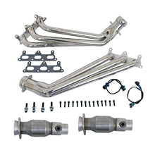 Carregar imagem no visualizador da galeria, BBK 10-11 Camaro V6 Long Tube Exhaust Headers With Converters - 1-5/8 Chrome