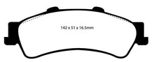 Carregar imagem no visualizador da galeria, EBC 01-05 Cadillac Deville 4.6 HD Yellowstuff Rear Brake Pads