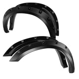 Xtune Dodge Ram 1500 2009-2014 Paintable Bolt-On Rivet Style Fender Flares -Smooth Black FF-DR09-PA