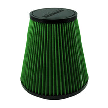 Load image into Gallery viewer, Green Filter Cone Filter - ID 5.5in. / Base 7.75in. / Top 4.75in. / H 7.75in.