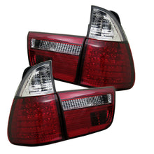 Carregar imagem no visualizador da galeria, Spyder BMW E53 X5 00-06 4PCS LED Tail Lights Red Clear ALT-YD-BE5300-LED-RC