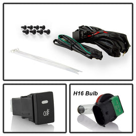 Spyder Toyota C-HR 2017-2019 OEM Style Fog Lights w/OEM Fit Switch- H16 (Included) - Clear