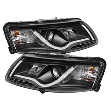 Carregar imagem no visualizador da galeria, Spyder Audi A6 05-07 Projector Headlights Halogen Light Tube DRL Blk PRO-YD-ADA605-LTDRL-BK