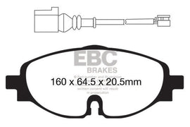 EBC 14+ Audi A3 1.8 Turbo Redstuff Front Brake Pads
