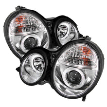 Carregar imagem no visualizador da galeria, Spyder Mercedes Benz E-Class 00-02 Projector Headlights LED Halo Chrm PRO-YD-MBW21099-HL-C
