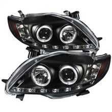 Carregar imagem no visualizador da galeria, Spyder Toyota Corolla 09-10 Projector Headlights LED Halo DRL Blk High H1 Low H1 PRO-YD-TC09-DRL-BK