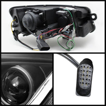 Carregar imagem no visualizador da galeria, Spyder Audi A6 05-07 Projector Headlights Halogen Light Tube DRL Blk PRO-YD-ADA605-LTDRL-BK
