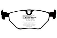 Carregar imagem no visualizador da galeria, EBC 01-03 BMW 525i 2.5 (E39) Greenstuff Rear Brake Pads