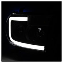 Carregar imagem no visualizador da galeria, Xtune Toyota Tundra 07-13 LED Light Bar Projector Headlights Black Smoked PRO-JH-TTU07-LED-BSM