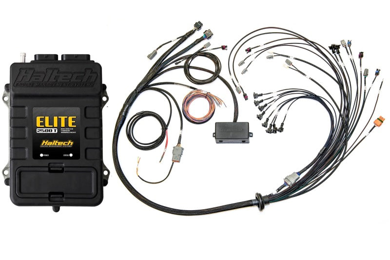 Haltech Elite 2500 Terminated Harness ECU Kit w/ EV1 Injector Connect/Early Cam Solenoid