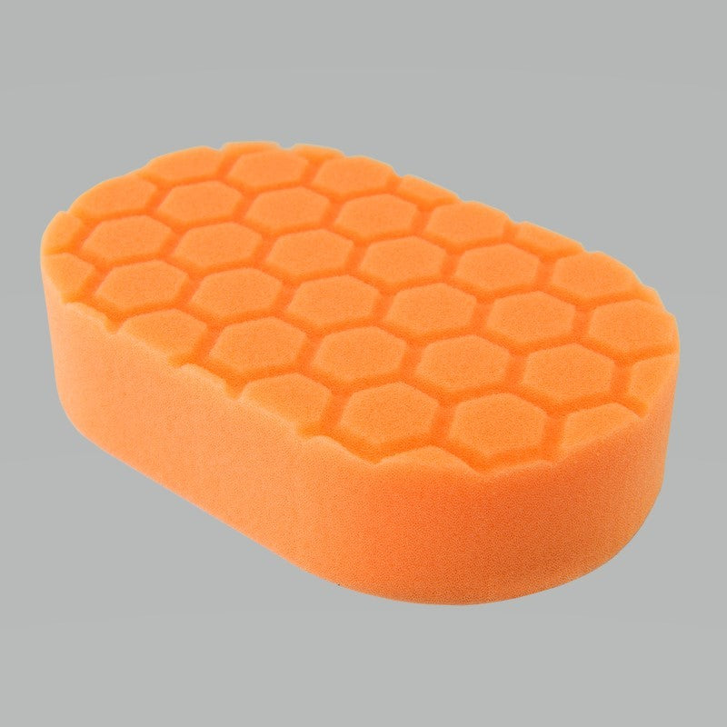Chemical Guys Hex-Logic Medium Cutting Hand Applicator Pad - Orange - 3in x 6in x 1in (P24)