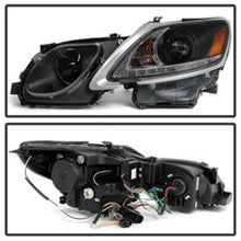 Carregar imagem no visualizador da galeria, Spyder Lexus GS 300 / 350 / 450 06-11 Headlights - HID Model Only - Black PRO-YD-LG06-HID-DRL-BK