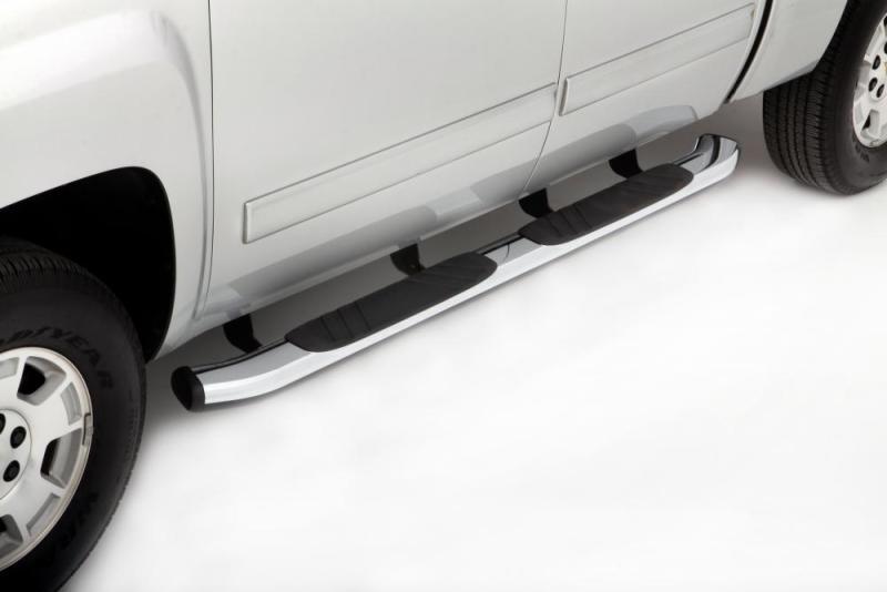 Lund Universal 87in. x 5in. Oval Chrome Nerf Bars - Chrome