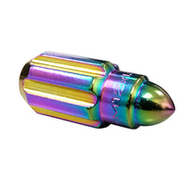 Carregar imagem no visualizador da galeria, NRG 500 Series M12 X 1.5 Bullet Shape Steel Lug Nut Set - 21 Pc w/Lock Key - Neochrome