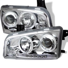 Carregar imagem no visualizador da galeria, Spyder Dodge Charger 06-10 Projector Headlights Halogen Model- LED Halo LED Chrm PRO-YD-DCH05-LED-C