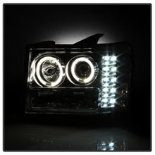 Carregar imagem no visualizador da galeria, Spyder GMC Sierra 1500/2500/3500 07-13 Projector Headlights LED Halo- LED Chrome PRO-YD-GS07-HL-C