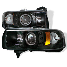 Carregar imagem no visualizador da galeria, Spyder Dodge Ram 1500 94-01 94-02 Projector Headlights LED Halo LED Blk PRO-YD-DR94-HL-AM-BK