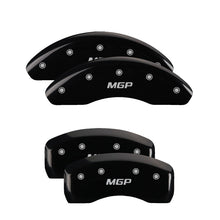 Carregar imagem no visualizador da galeria, MGP Rear set 2 Caliper Covers Engraved Rear MGP Black finish silver ch