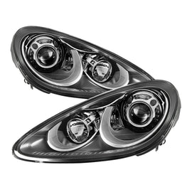 Xtune Porsche Cayenne 11-14 4 LED Projector Headlights OE Grey PRO-JH-PCAY11-AFS-OE