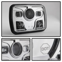 Carregar imagem no visualizador da galeria, Xtune Rectangular SeaLED Beam 7X6 Inch LED Headlights ( High/Low Beam ) Chrome PRO-JH-7X6LED-HL-C