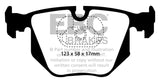 EBC 01-07 BMW M3 3.2 (E46) Bluestuff Rear Brake Pads