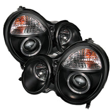 Carregar imagem no visualizador da galeria, Spyder Mercedes Benz E-Class 00-02 Projector Headlights LED Halo Blk PRO-YD-MBW21099-HL-BK