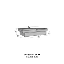 Carregar imagem no visualizador da galeria, Westin/Brute Gull Wing Lid Mid Size / Down Size LB &amp; SB wide &amp; shallow - Aluminum